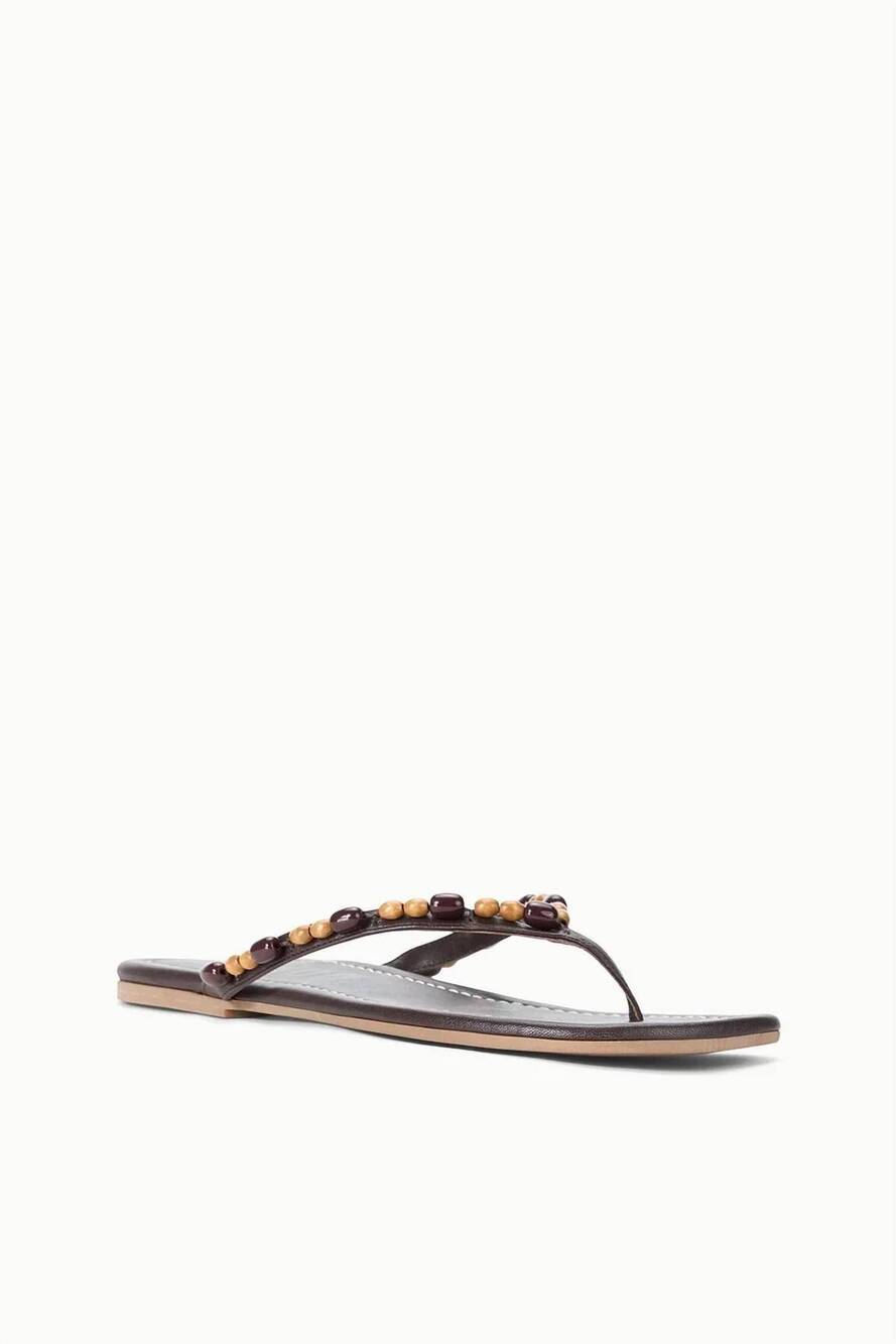 NEW STAUD women's freja sandals in wood beads